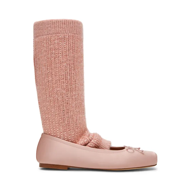 Steve Madden Eleve-Knit ballerines rose satin
