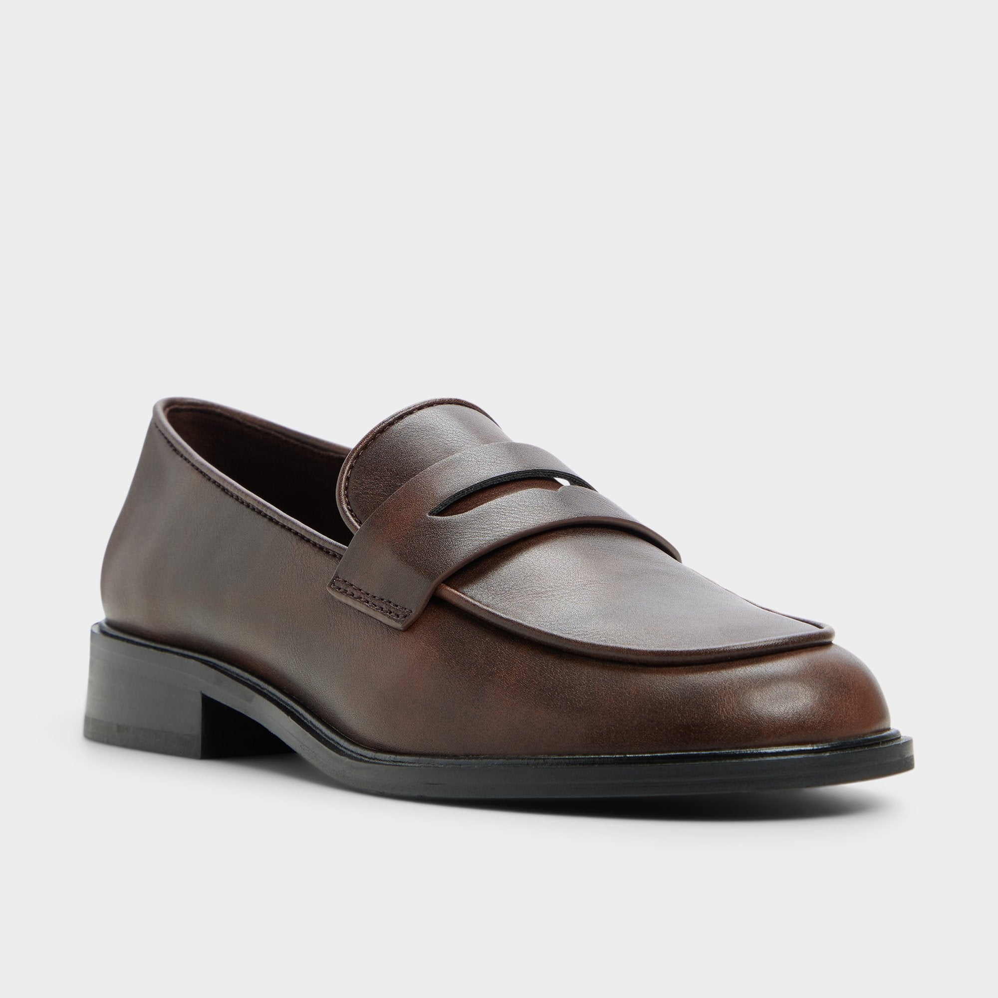 ALDO Valera bottines mocassin talon marron