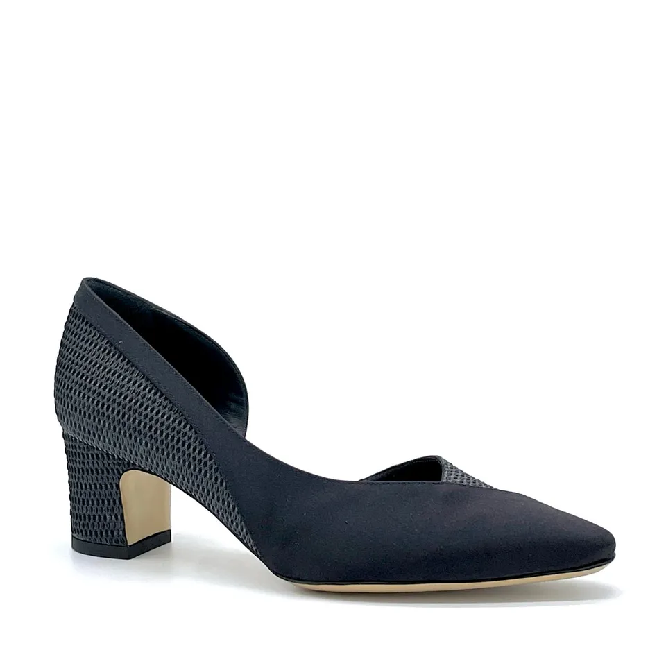 Elata 15118 escarpins noir laminé talon 5,5 cm