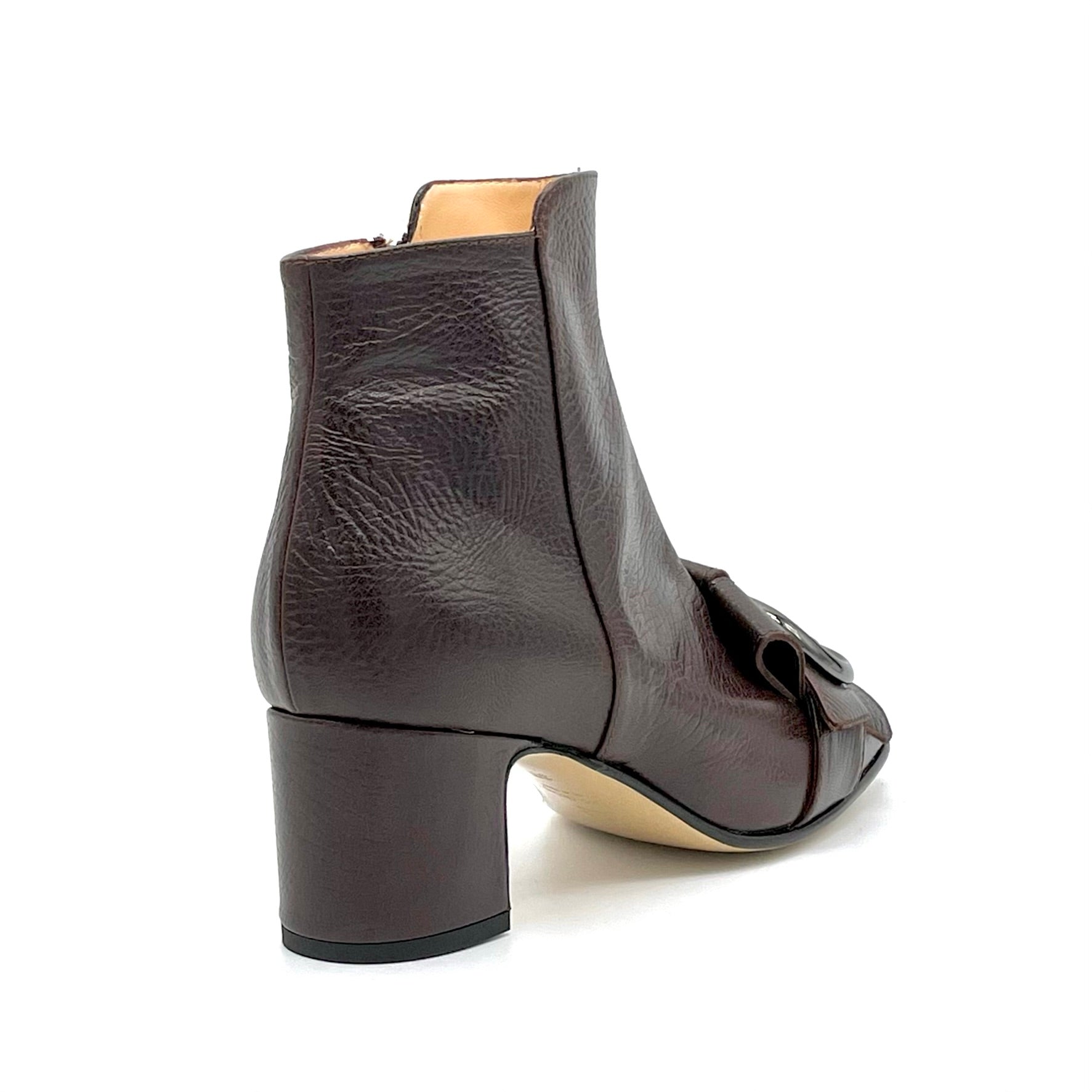ELATA 53545 bottines cuir marron talon 5,5 cm