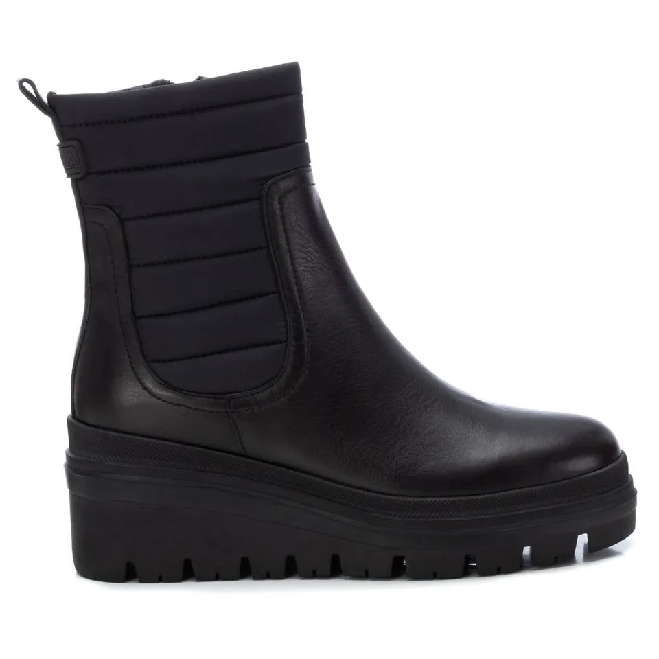 Carmela 16032601 bottine cuir noire plateforme 5cm