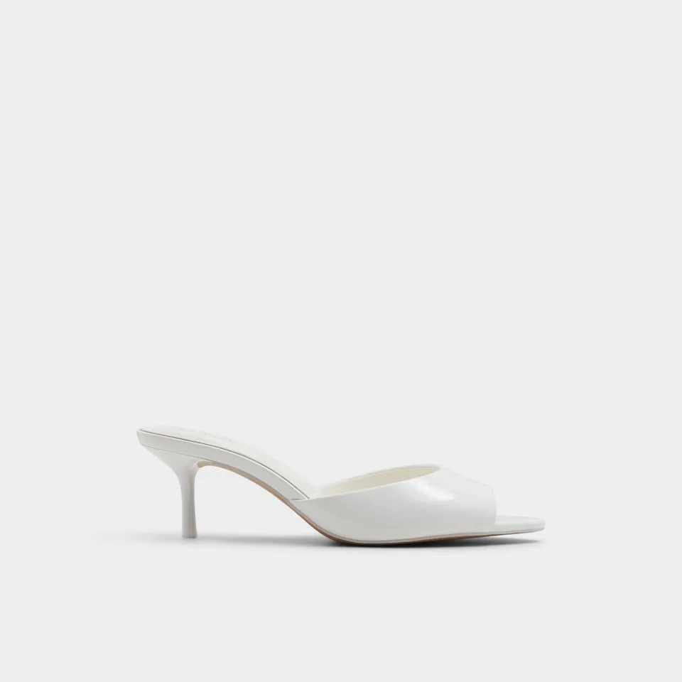ALDO Dovedale mules à petit talon blanc