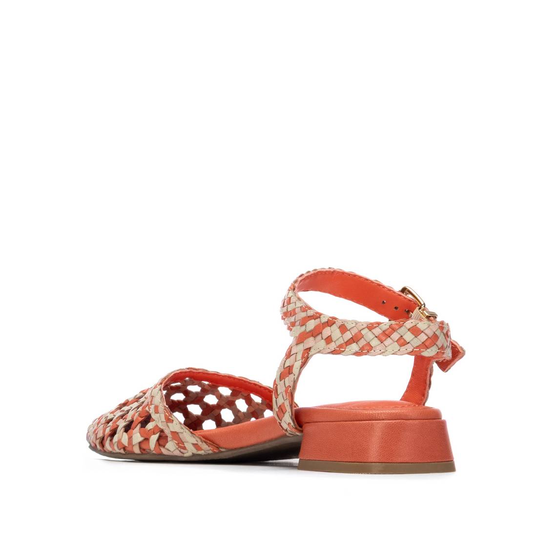 Carmela 16301707 ballerine femme cuir rouge corail