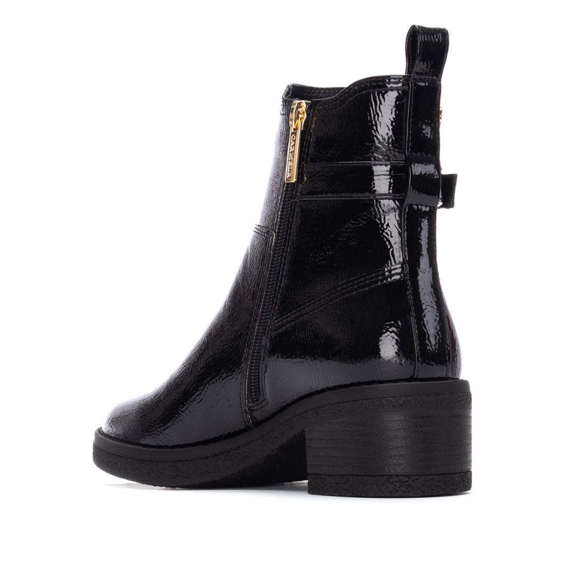 Carmela 16257903 bottine noire vernie talon