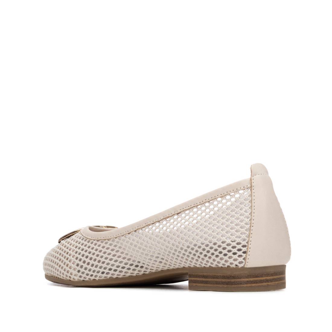 Carmela 16326304 ballerine blanche textile talon bas