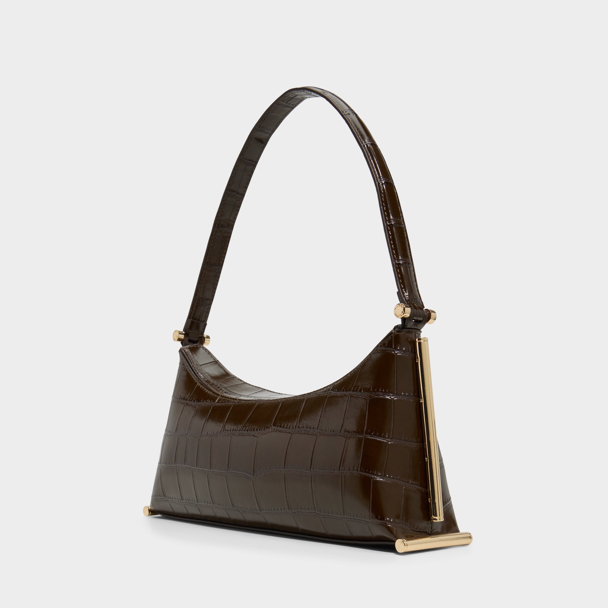ALDO Chelleieex sac épaule marron effet croco