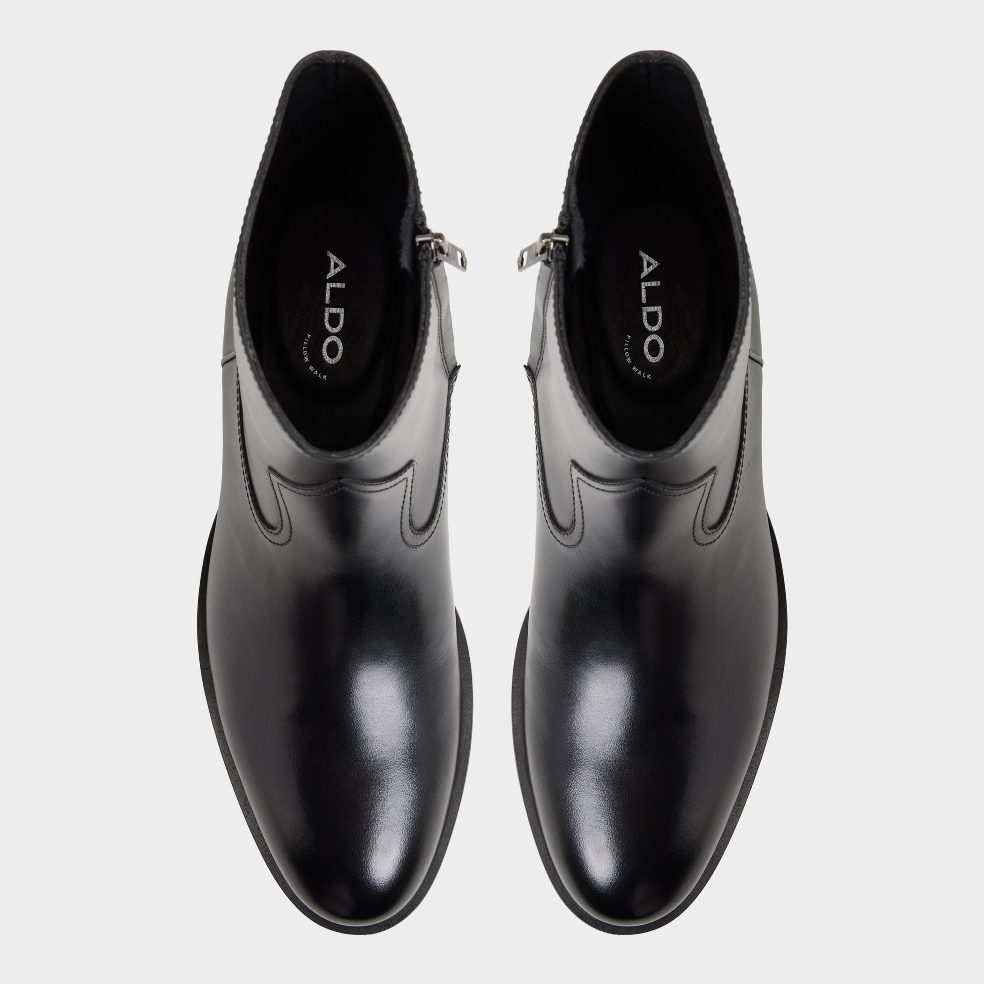 ALDO Calix bottines cuir noir talon bloc