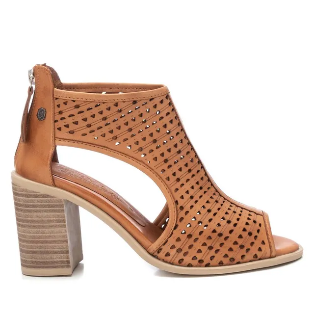Carmela 16135401 sandales femme cuir marron talon