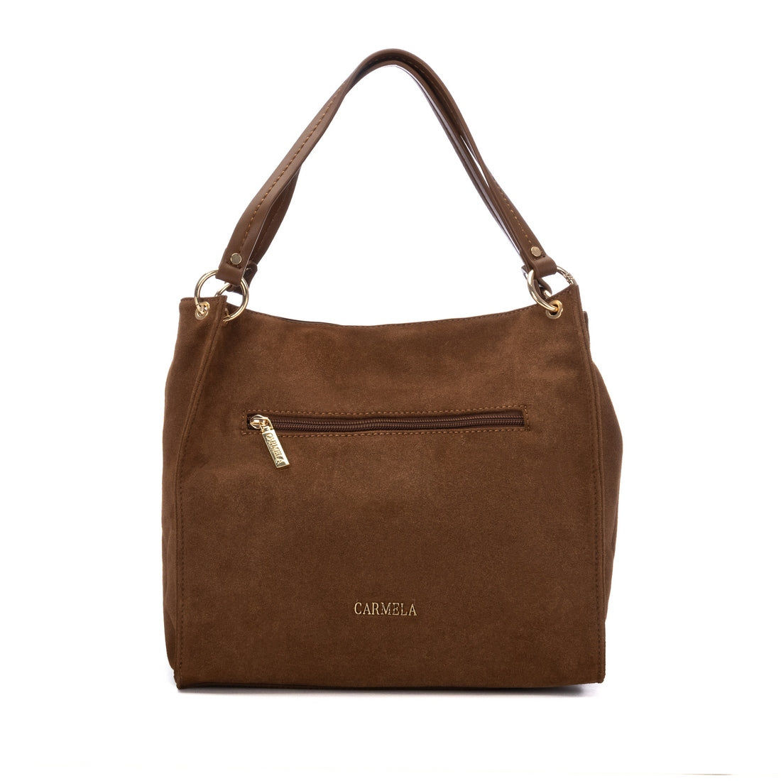 Carmela 18624702 sac femme camel textile serraje