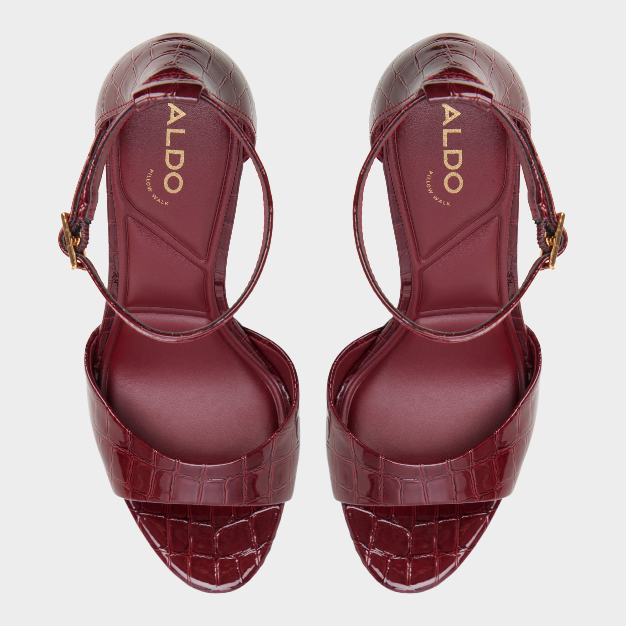 ALDO Afumeth sandales à talon rouge sangles fines