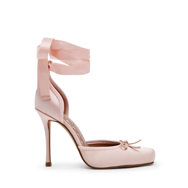 Steve Madden Larina escarpin satin rose talon 10 cm