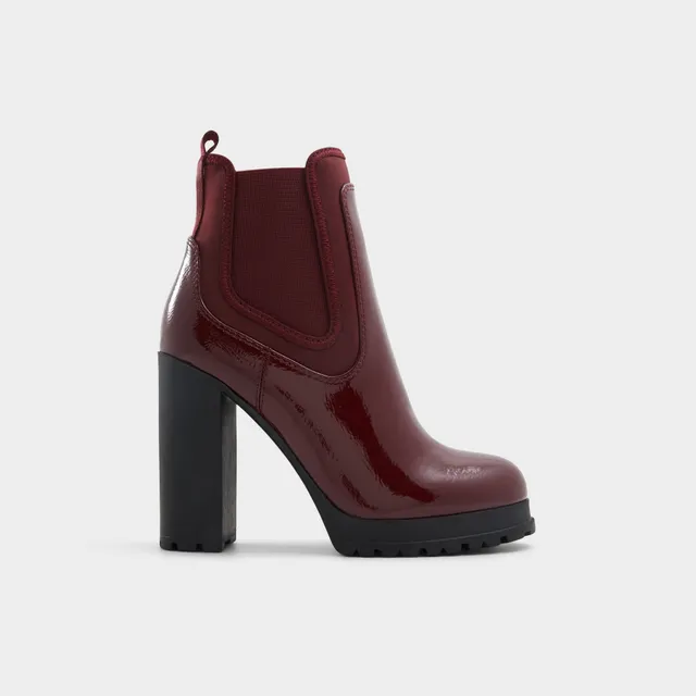 ALDO Bold boots chelsea bordeaux talon bloc