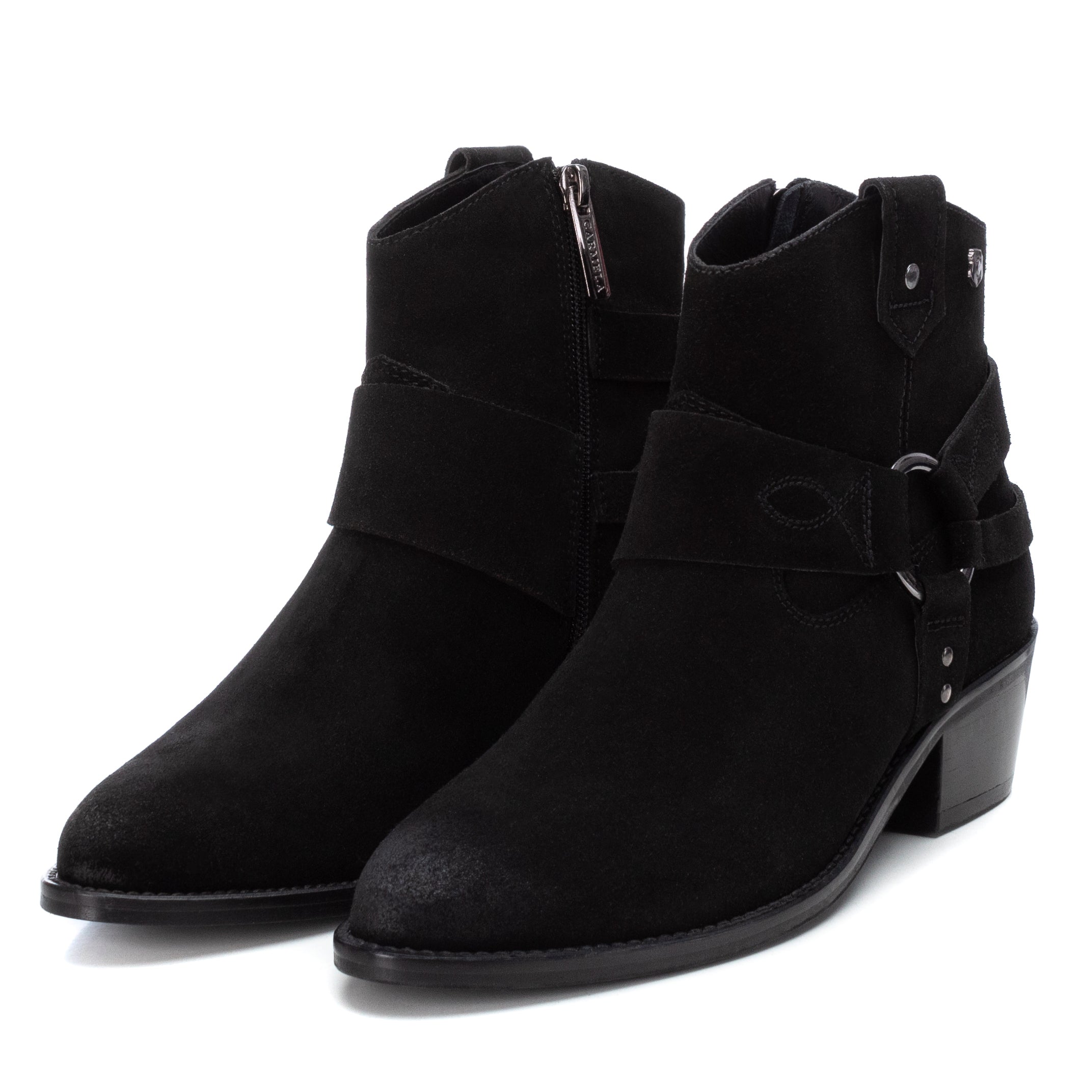 Carmela 16010902 bottine campera noire talon 5 cm