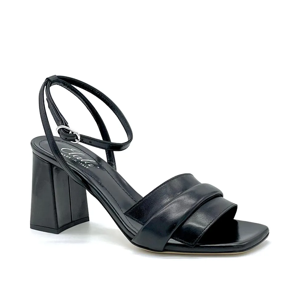 Elata 12116_3 sandales cuir noir talon 7,5 cm