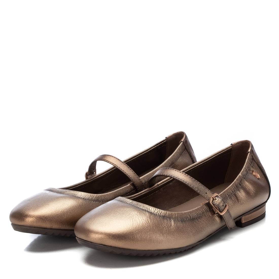 Carmela 16201301 ballerine femme cuir doré boucle