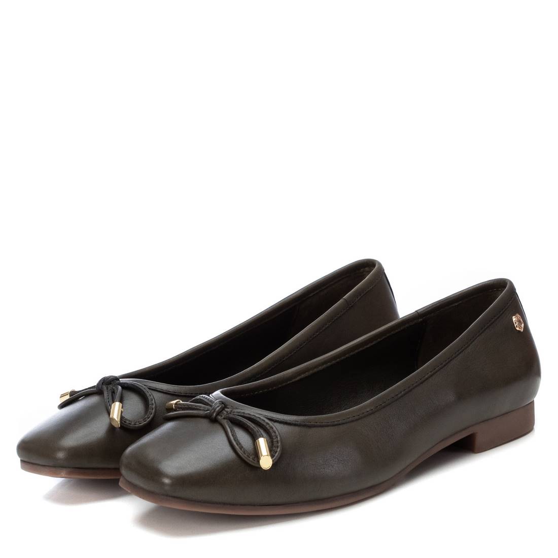 Carmela 16179106 ballerine cuir vert talon plat