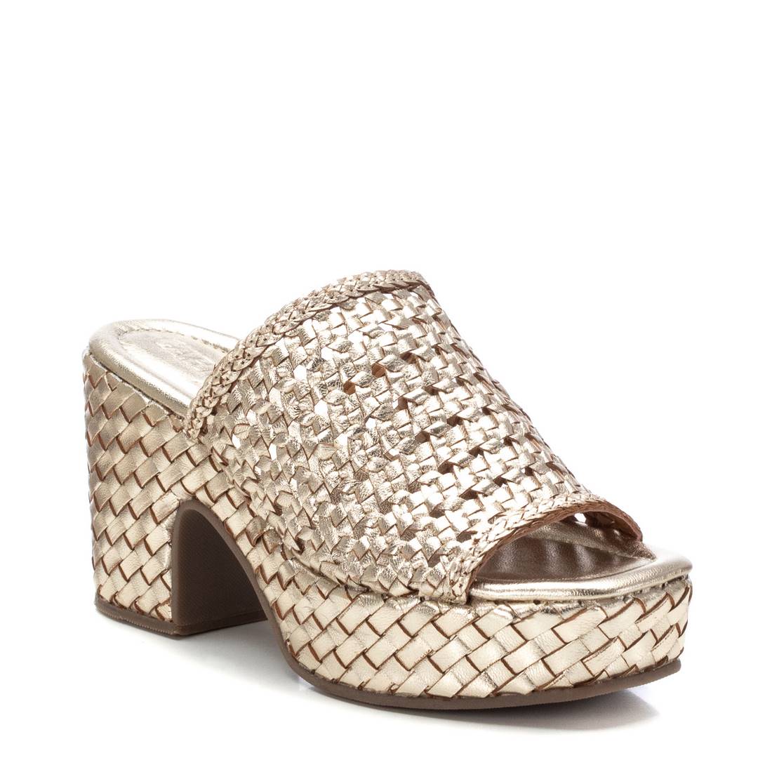 Carmela 16222304 mule femme cuir doré talon 9 cm