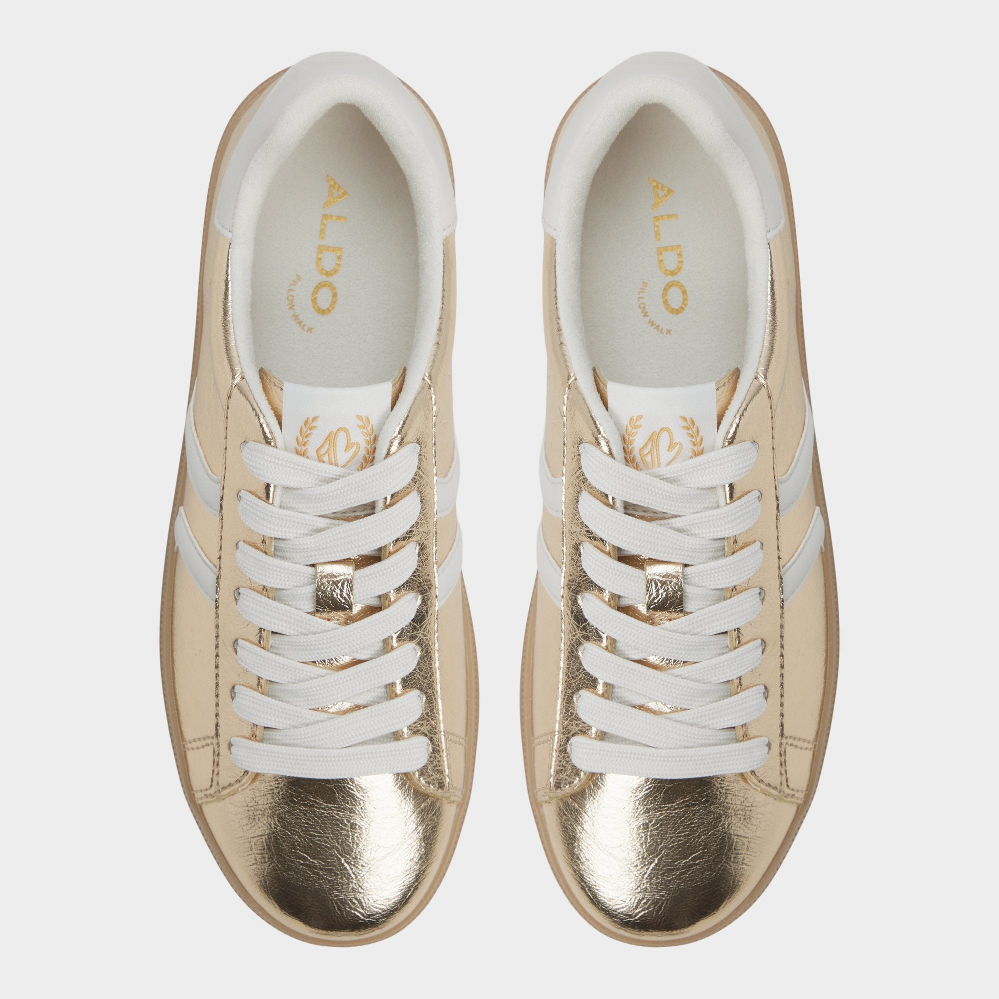 ALDO Chicsneaker2 baskets femme dorées