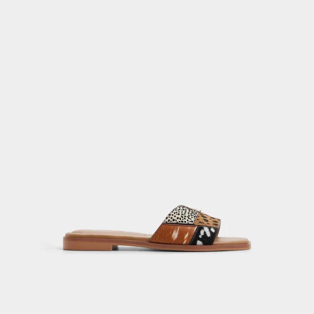 ALDO Itsandalmix sandales plates imprimé animal