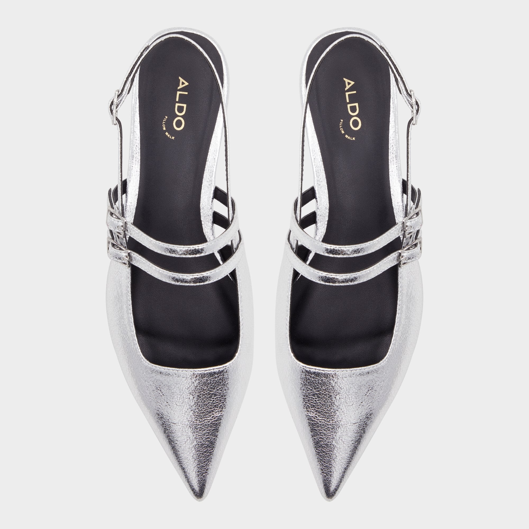 ALDO Tossa ballerines talon bloc métallisé