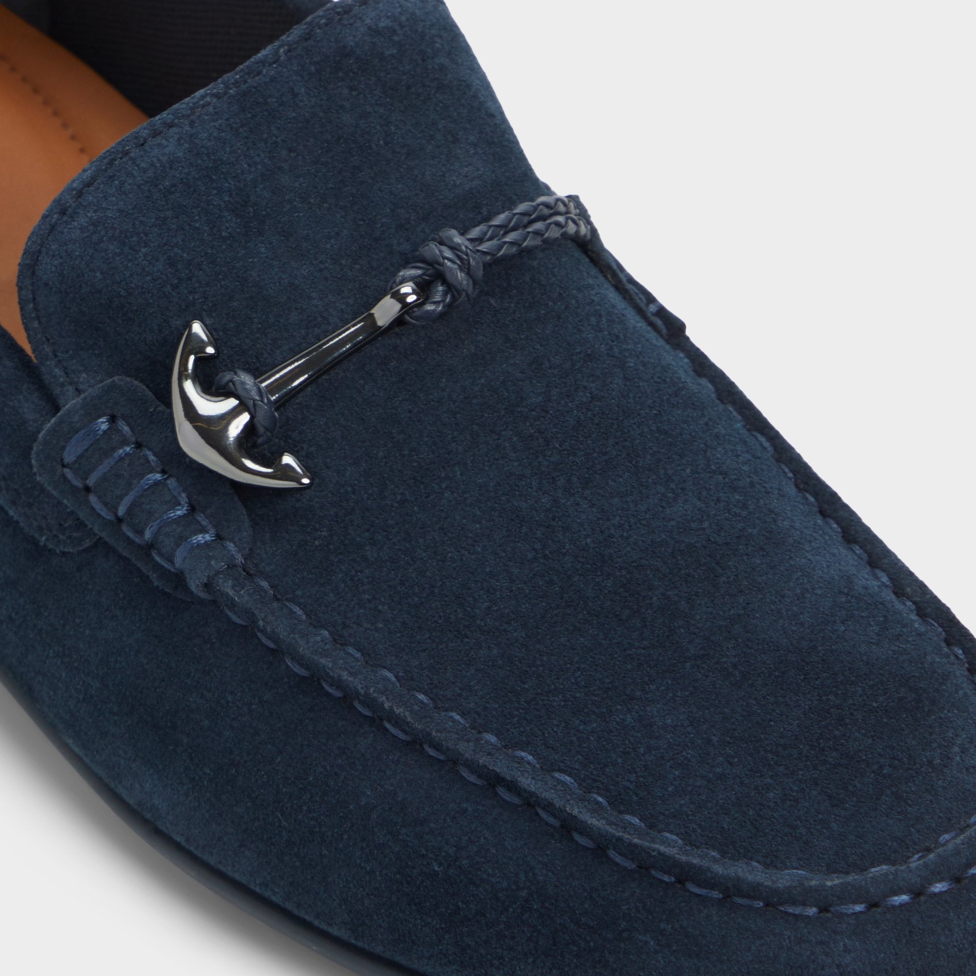 ALDO Wilbart mocassin homme daim bleu