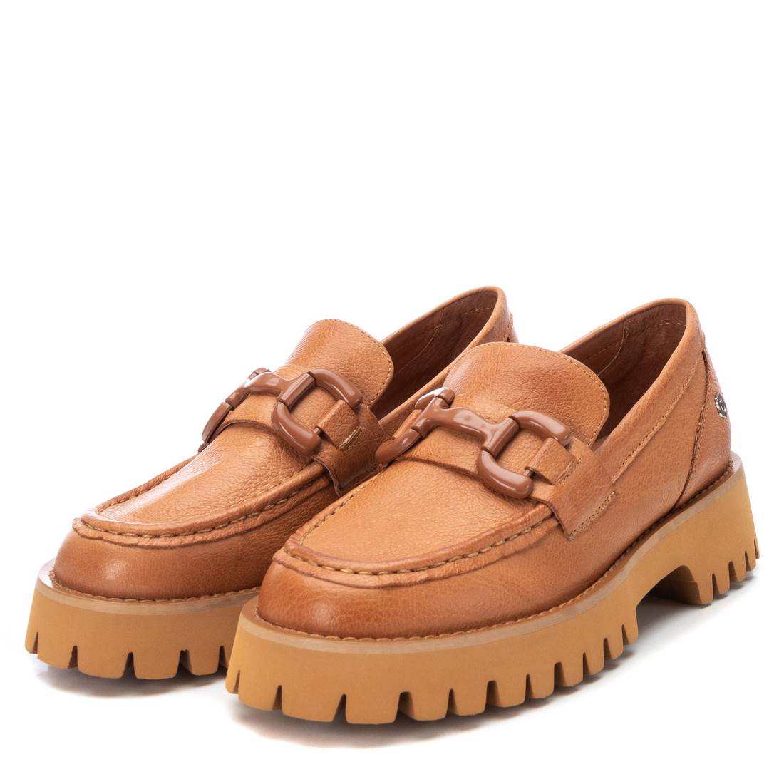 Carmela 16068906 mocassin cuir marron femme