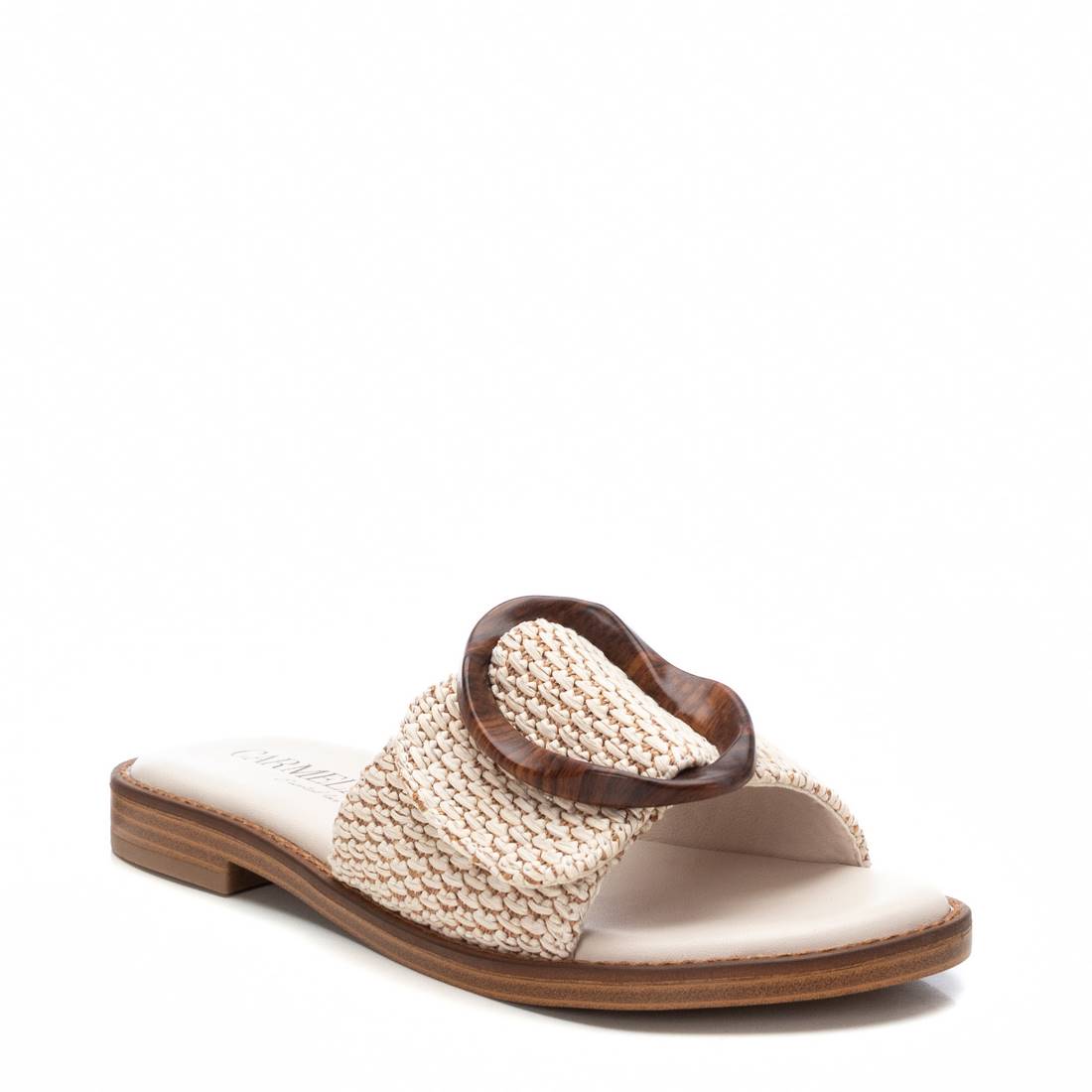 Carmela 16241501 mules raphia beige talon