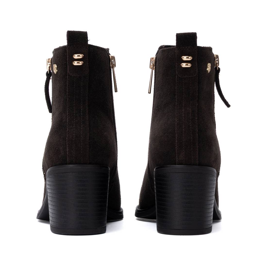 Carmela 16425702 bottine cuir marron talon moyen