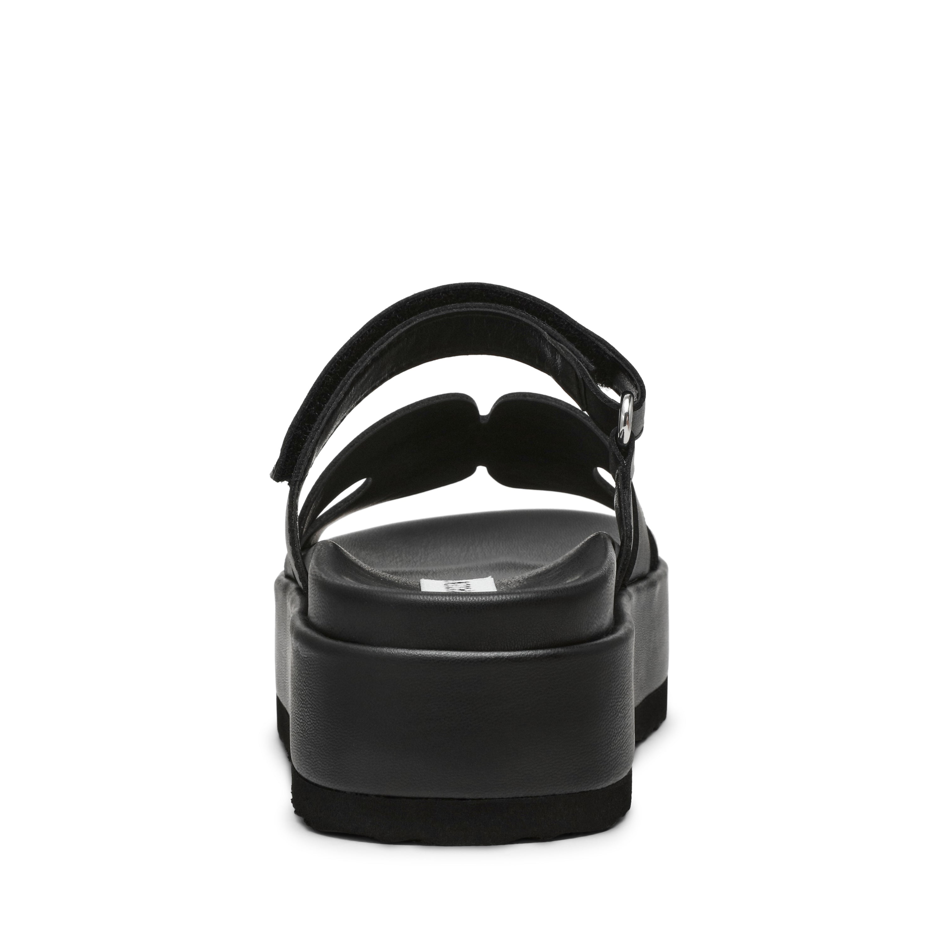 Steve Madden Bigmissile sandale cuir noir 4 cm