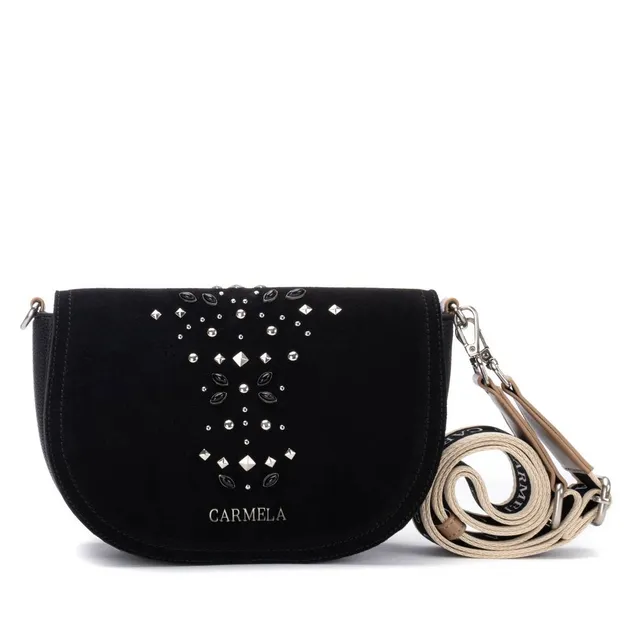 Carmela 18620702 sac bandoulière noir cuir suède