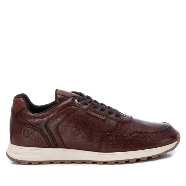 Carmela 16111402 basket homme cuir marron lacets