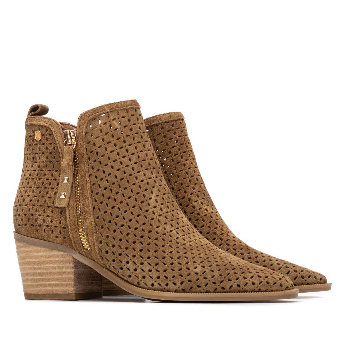 Carmela 16314904 bottine cuir camel talon 6 cm