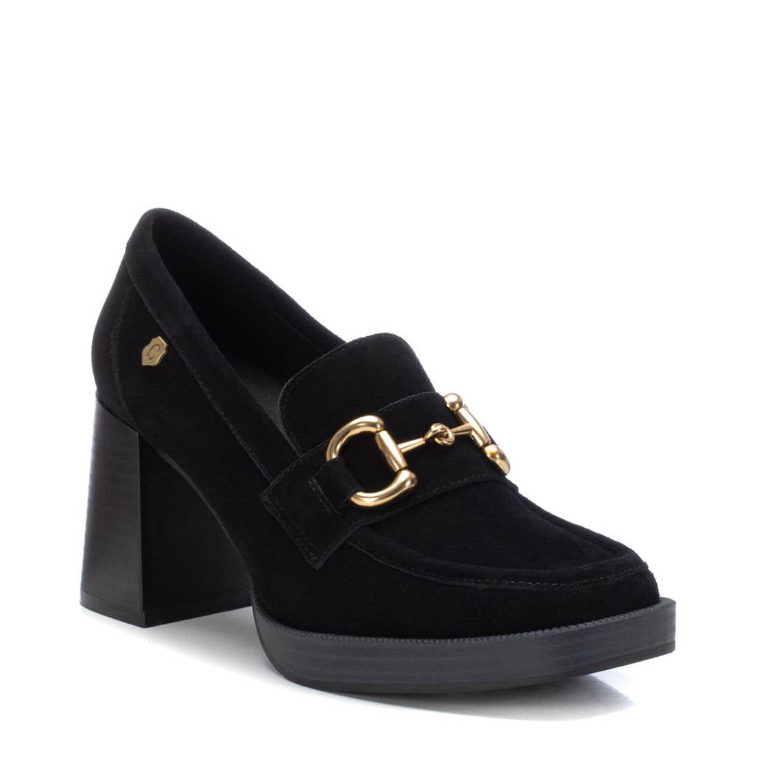 Carmela 16120904 mocassins cuir noir talon 8cm