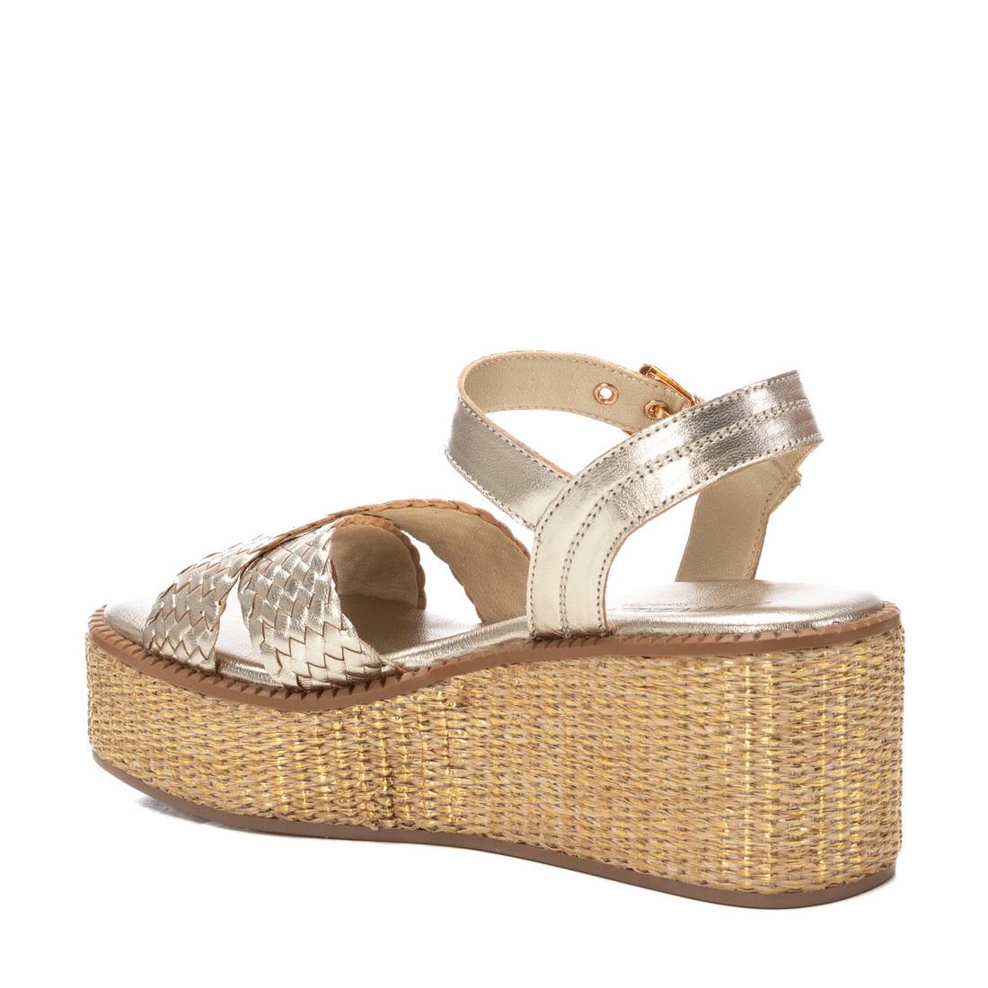 Carmela 16236103 sandale compensée cuir doré