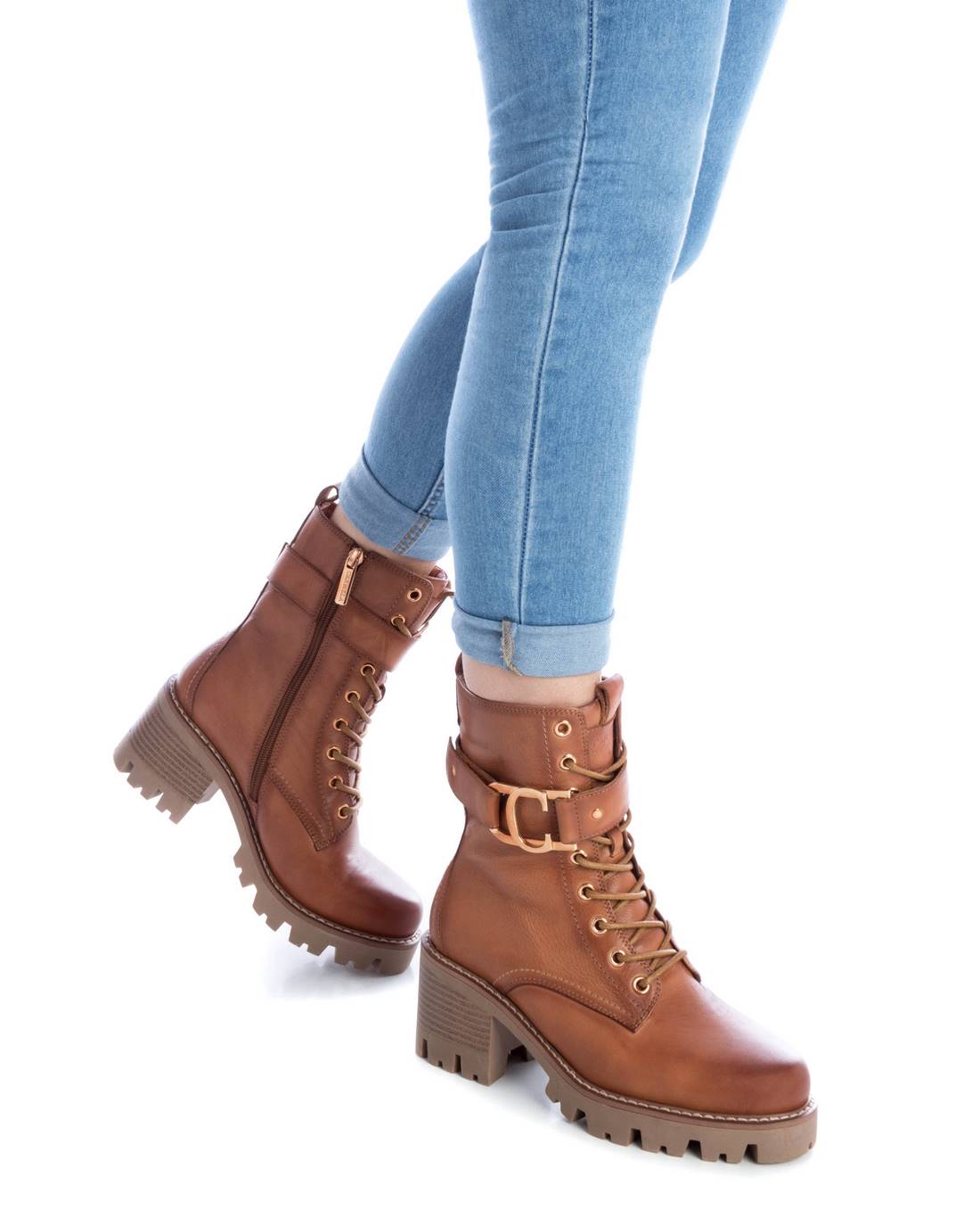 Carmela 16107501 boots cuir marron talon 7 cm