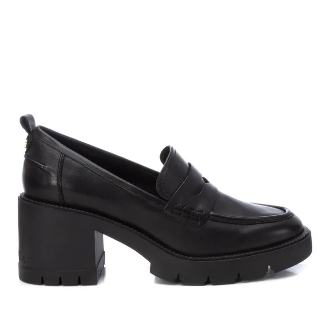 Carmela 16189801 mocassin noir cuir talon 7 cm