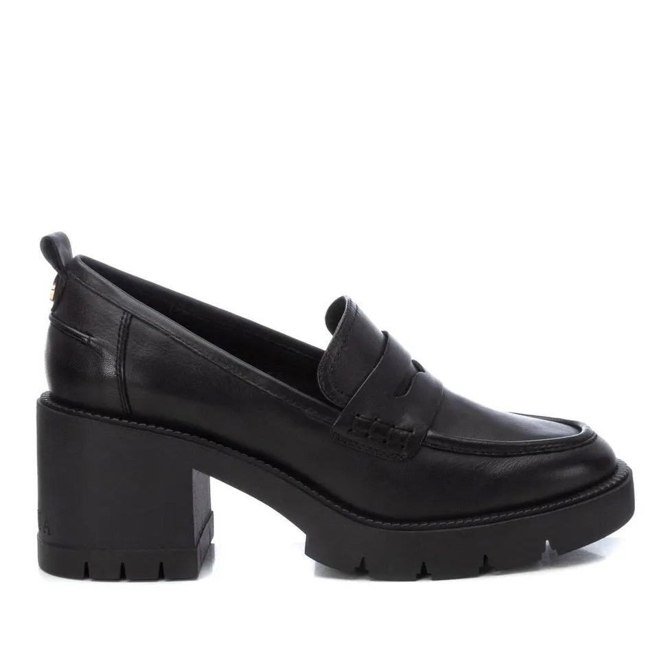 Carmela 16189801 mocassin noir cuir talon 7 cm