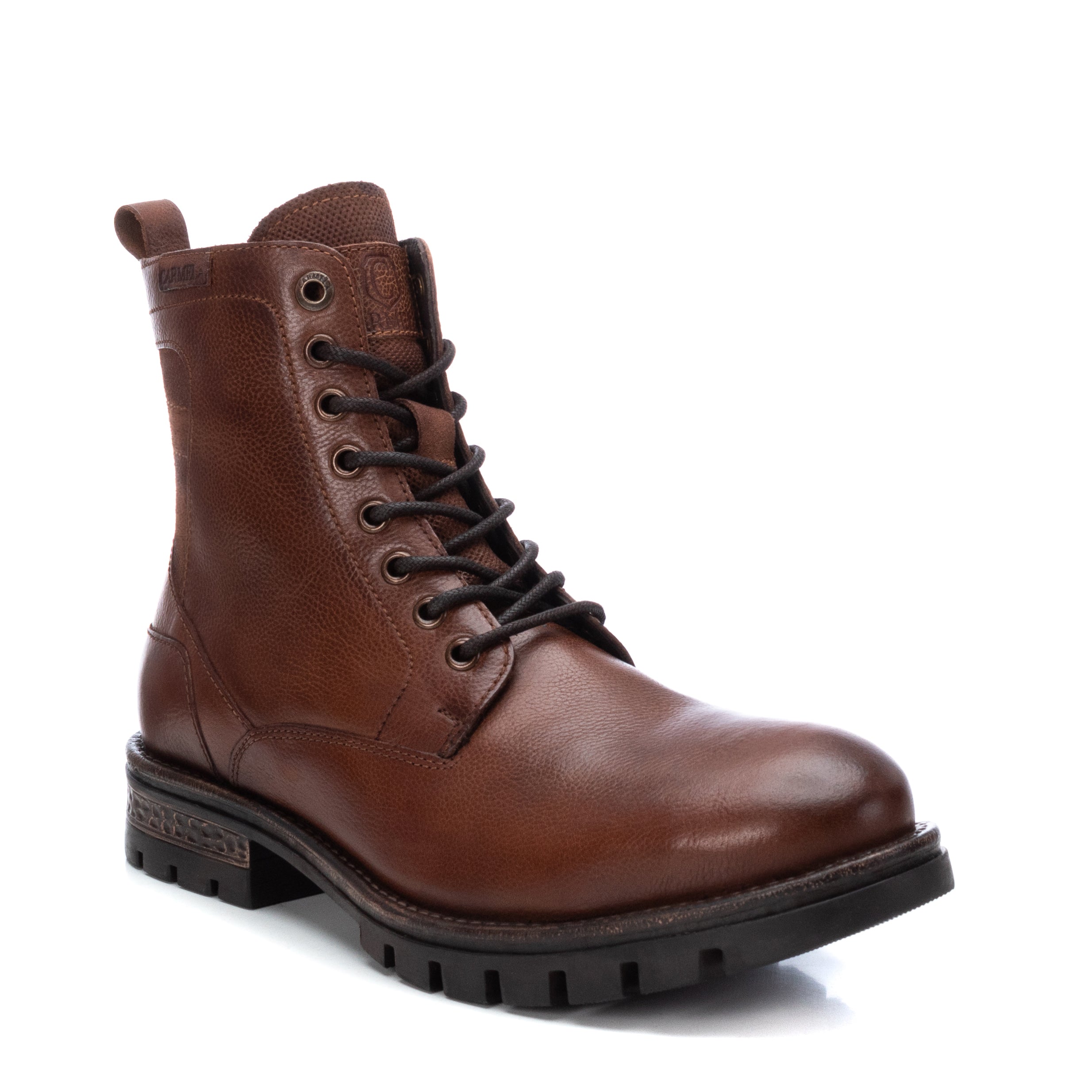Carmela 16034802 Bottines Homme Marron Cuir Zip