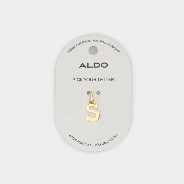 ALDO Initials breloque lettre métal doré