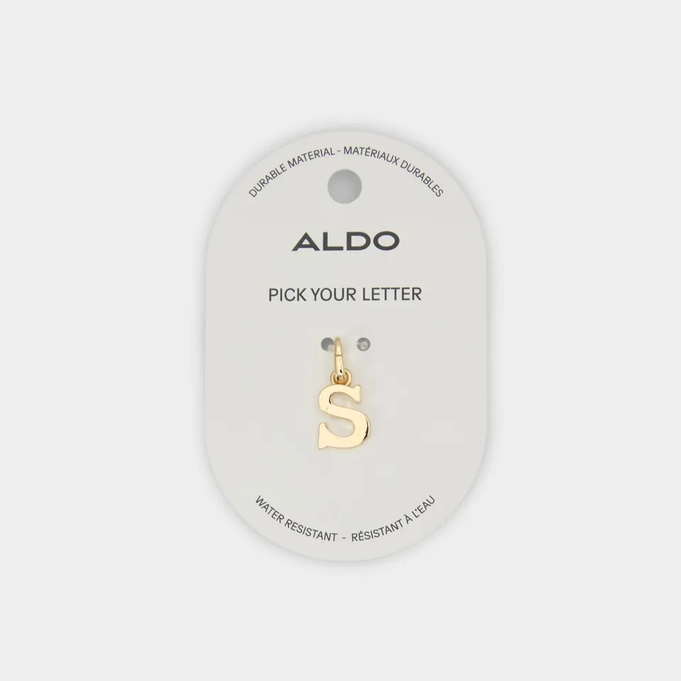 ALDO Initials breloque lettre métal doré