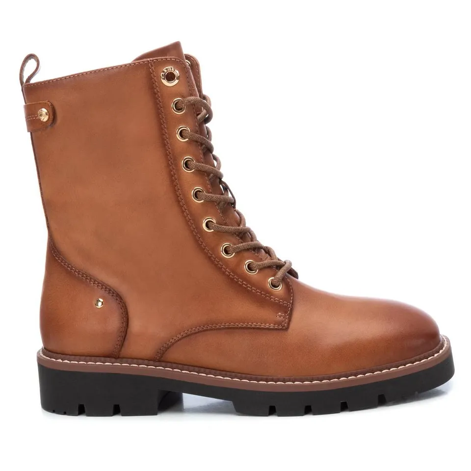 Carmela 16119503 bottine plate marron cuir lacets
