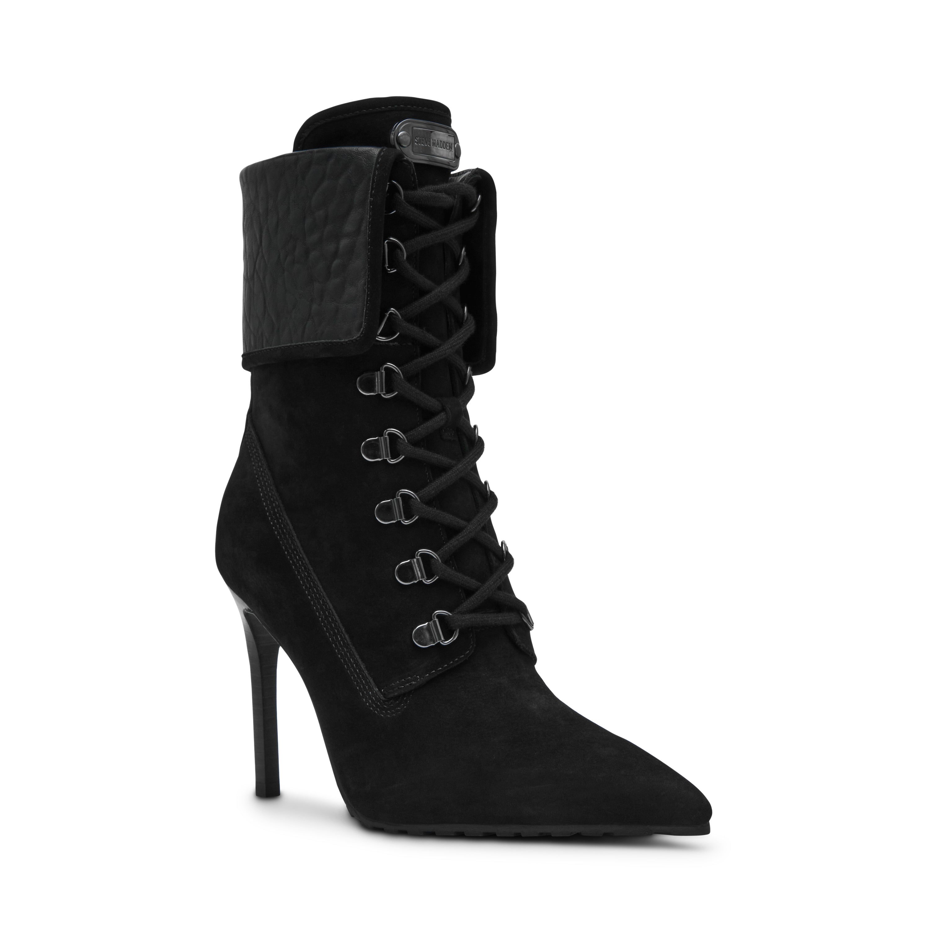 Steve Madden Morals bottines noir nubuck talon