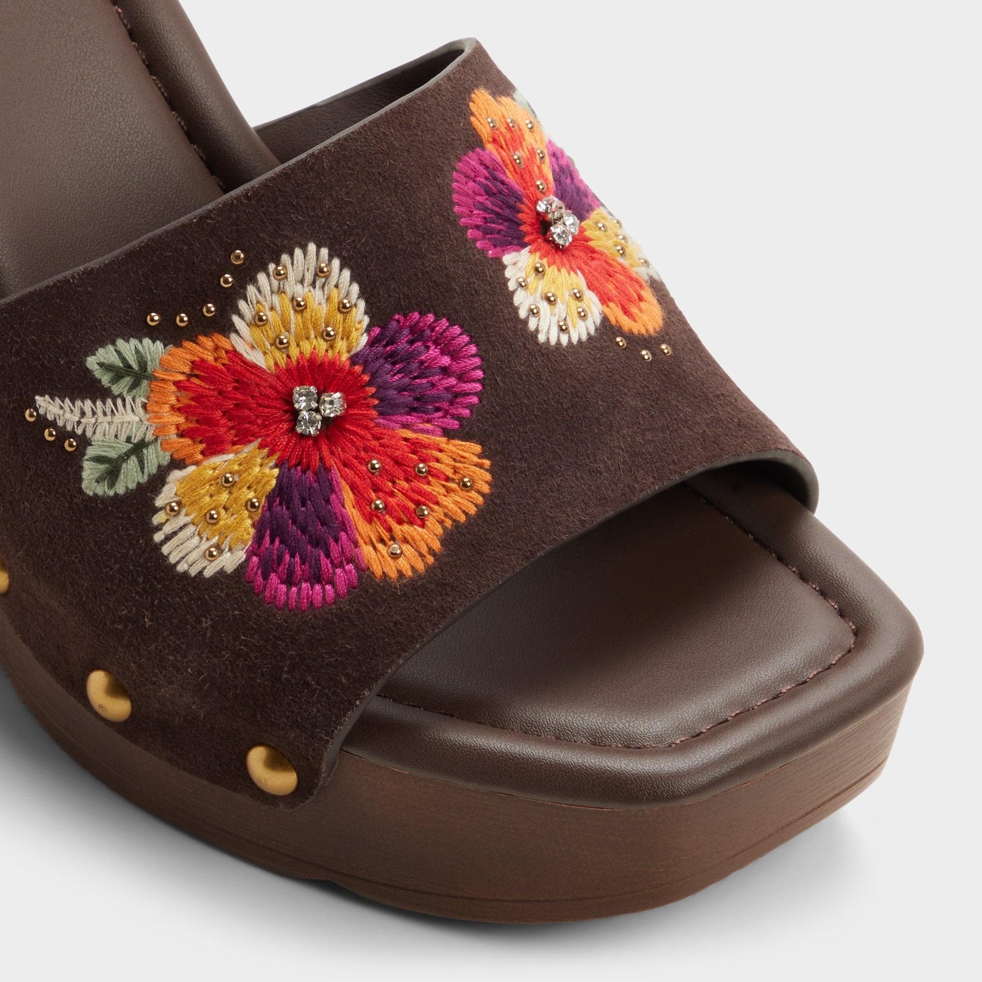 ALDO Grounded bottes compensées marron