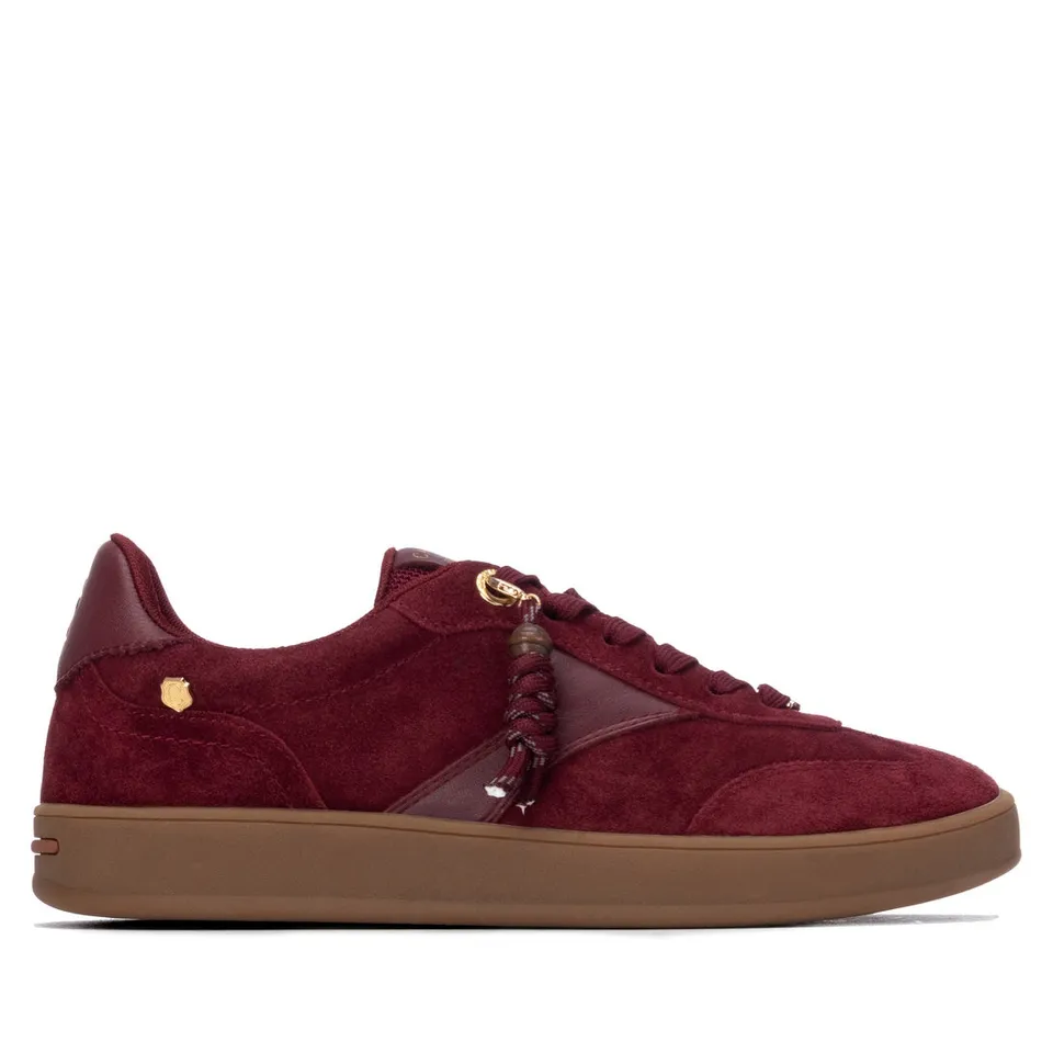 Carmela 16437206 baskets femme bordeaux cuir