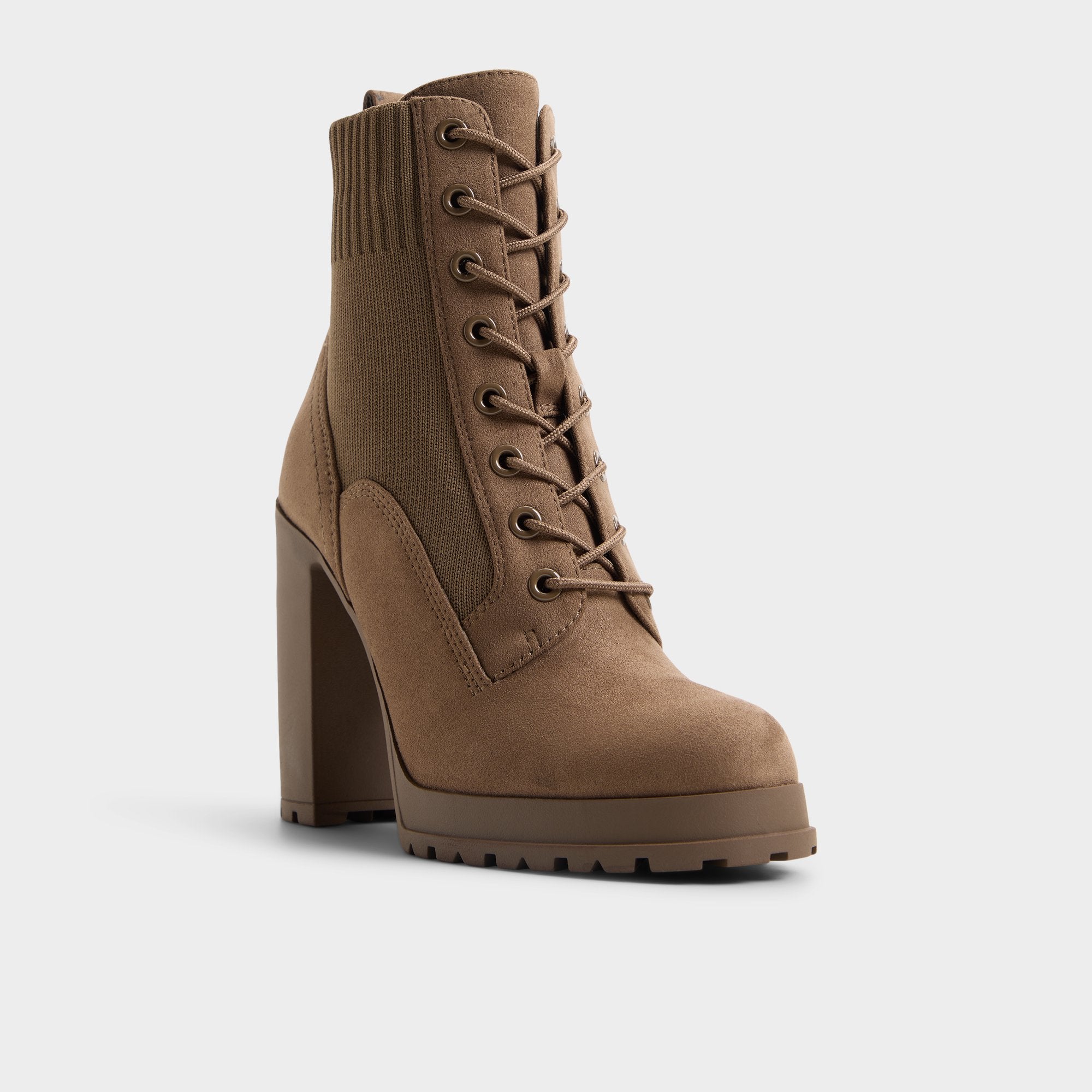 ALDO Rebellious boots à lacets suède beige