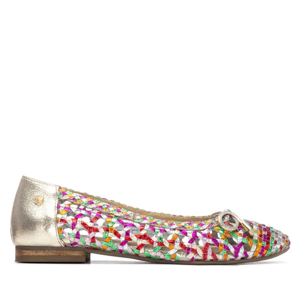 Carmela 16304605 ballerines cuir multicolore tressé