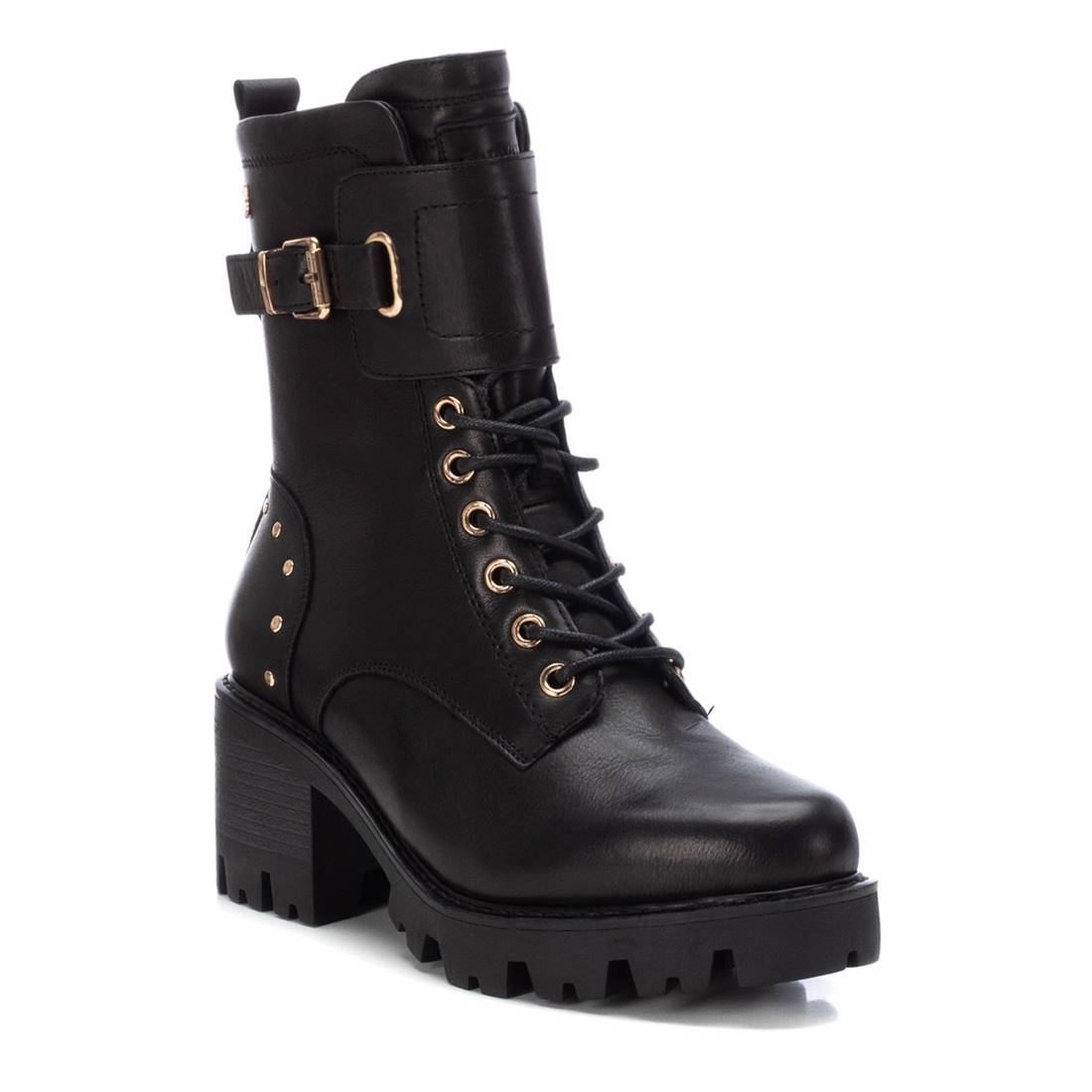 Carmela 16087701 bottine femme noire cuir talon 6 cm