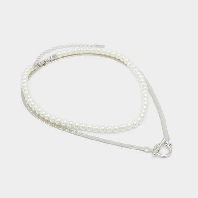 ALDO Pearlychic collier superposé fantaisie
