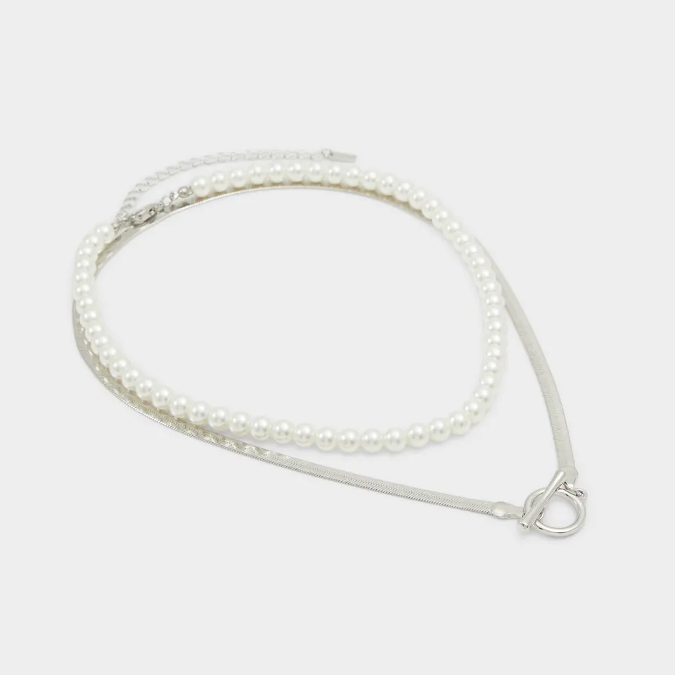 ALDO Pearlychic collier superposé fantaisie
