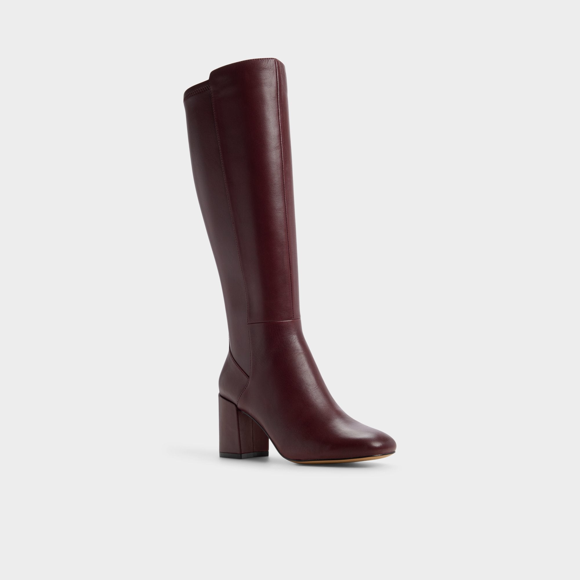 ALDO Satori escarpins cuir bordeaux talon bloc